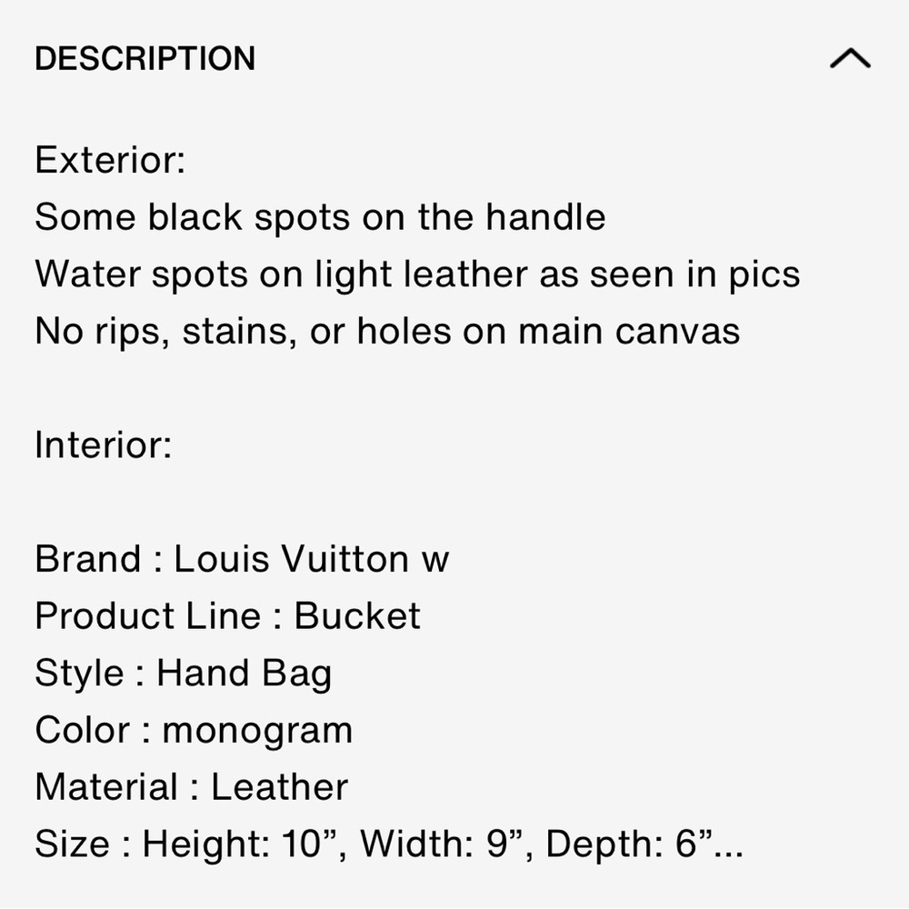 Louis Vuitton Monogram Bucket bag - Picture 16 of 16